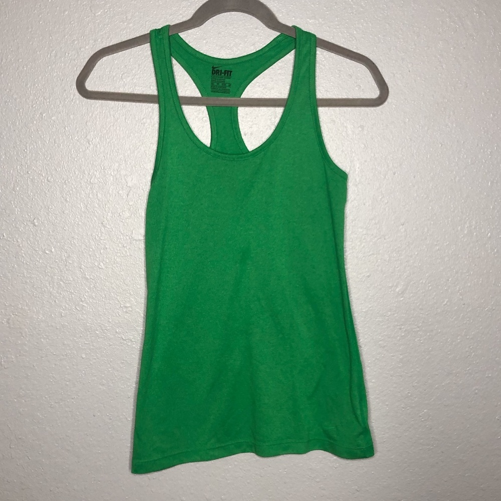 Nike Tank top‎ green slim fit sz XS